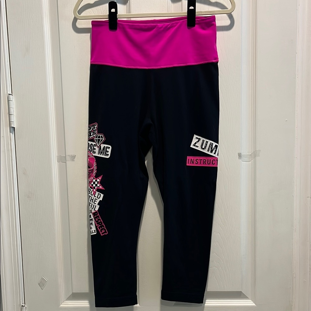 Zumba Black and Pink Leggings